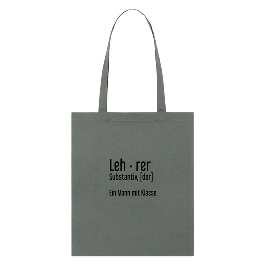 Ein Mann Mit Klasse Bio-Stoffbeutel - Anthrazit