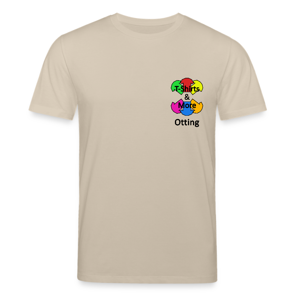 Männer Bio-T-Shirt Mit Firmenlogo - Beige