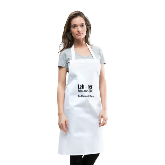 Ein Mann Mit Klasse Kochschürze - Weiß