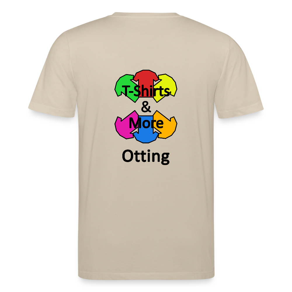 Männer Bio-T-Shirt Mit Firmenlogo - Beige