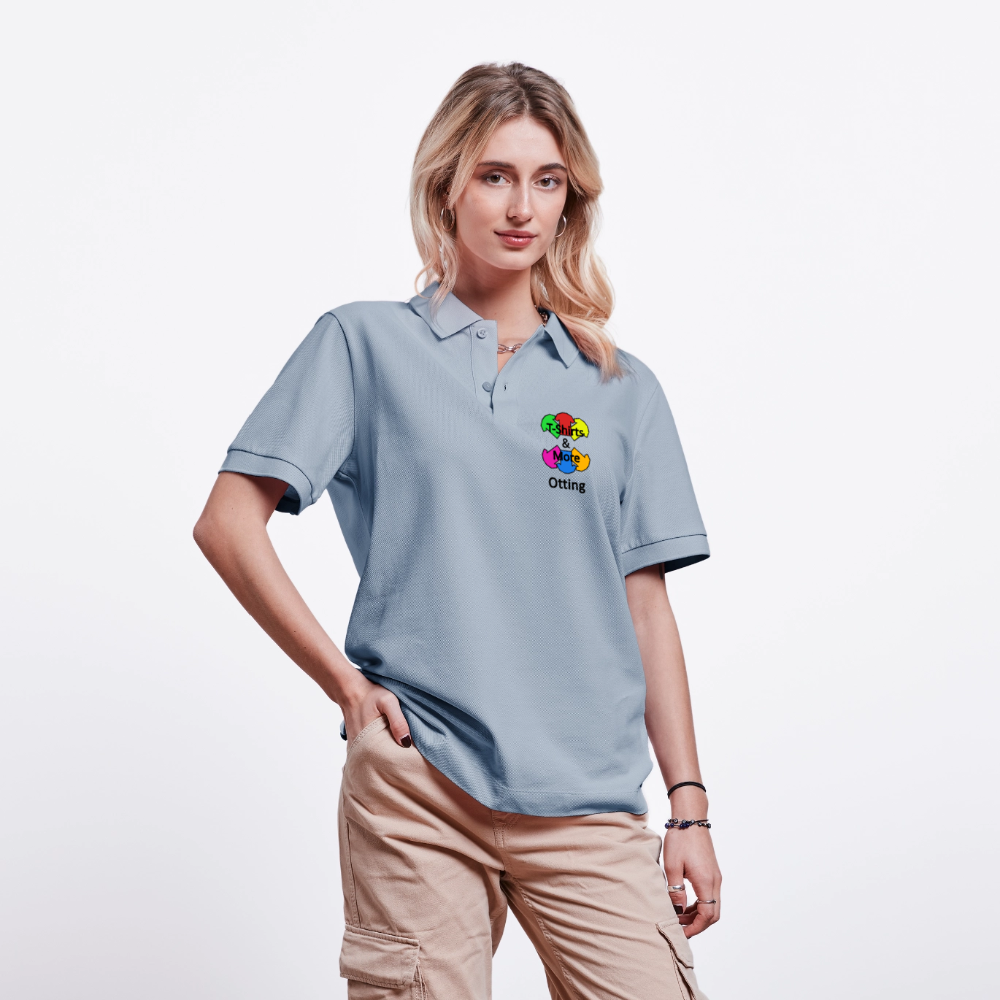 Unisex Bio-Poloshirt Mit Firmenlogo - sky Blue