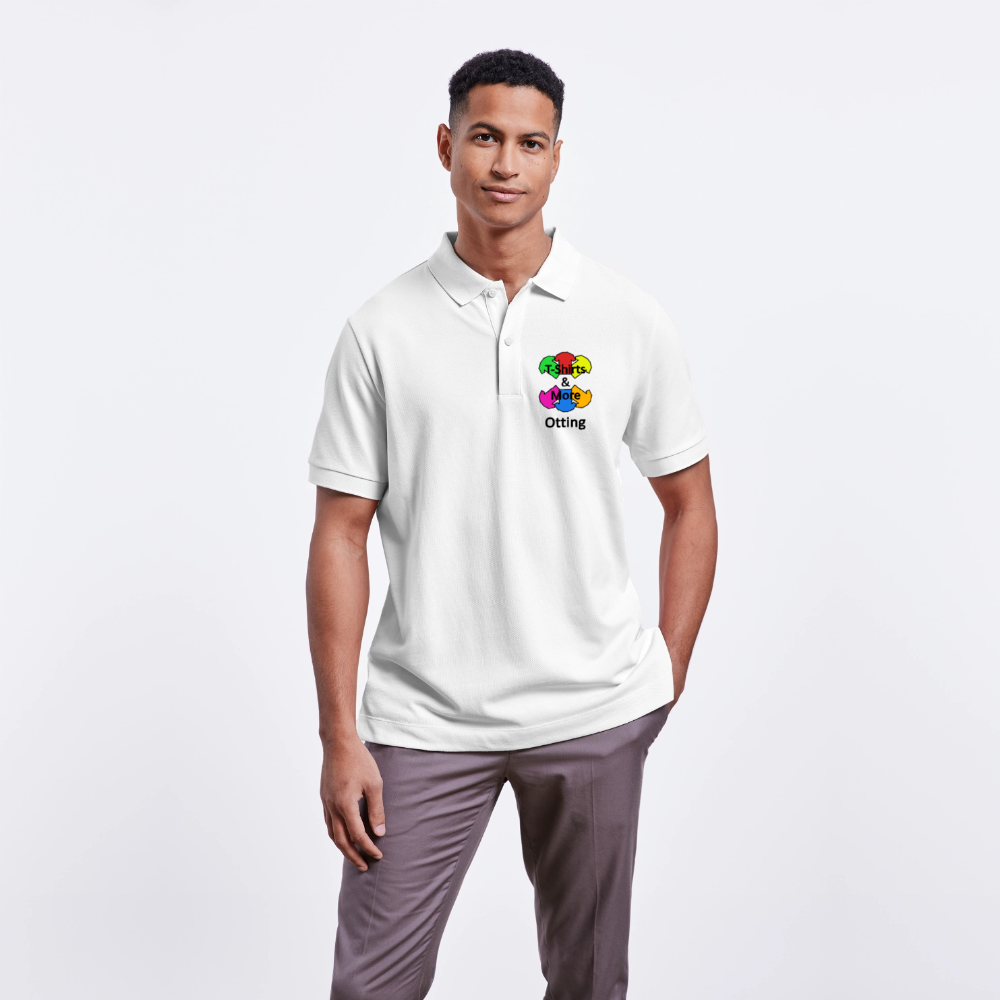 Unisex Bio-Poloshirt Mit Firmenlogo - Weiß