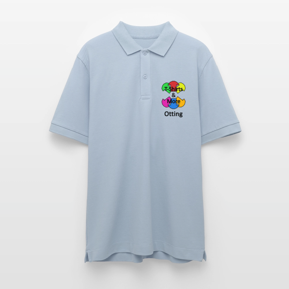 Unisex Bio-Poloshirt Mit Firmenlogo - sky Blue