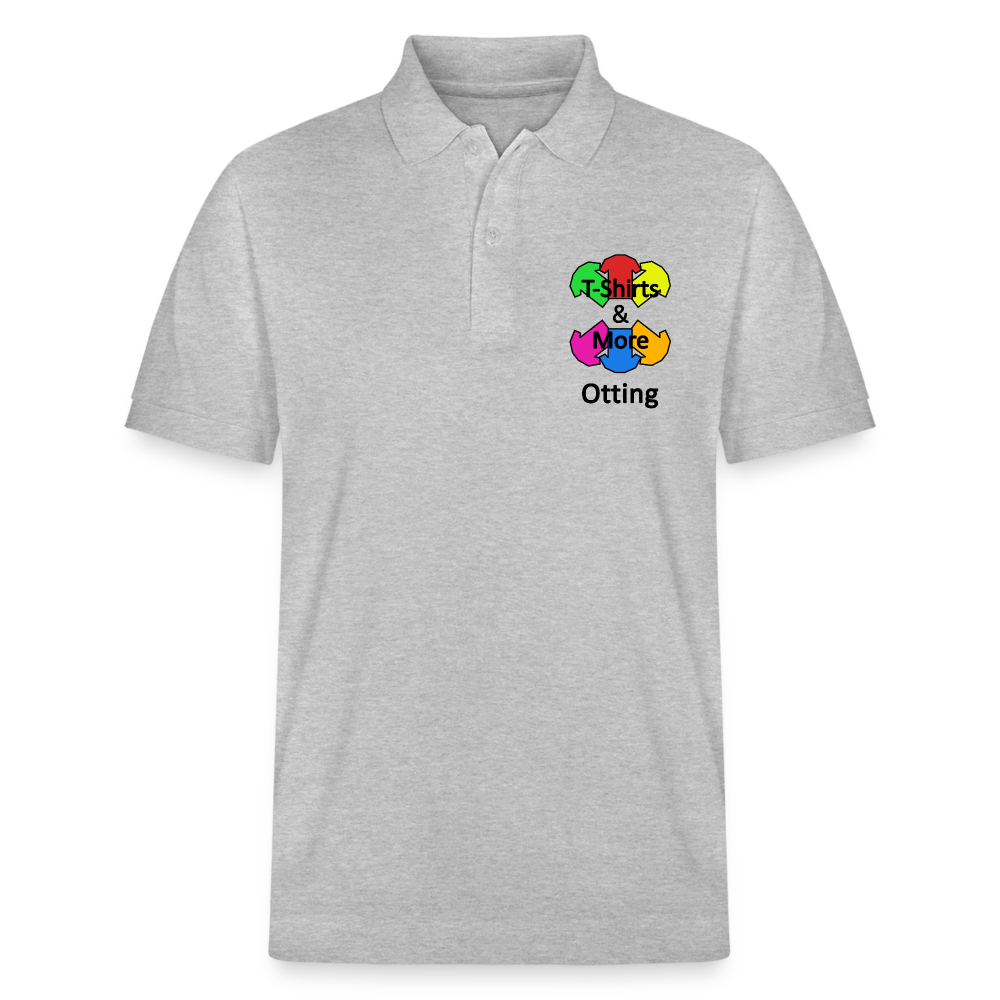 Unisex Bio-Poloshirt Mit Firmenlogo - Grau meliert