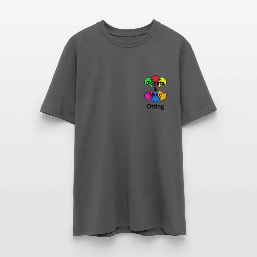 Männer Bio-T-Shirt Mit Firmenlogo - Anthrazit