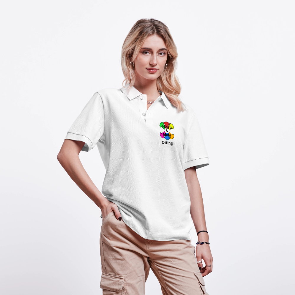Unisex Bio-Poloshirt Mit Firmenlogo - Weiß