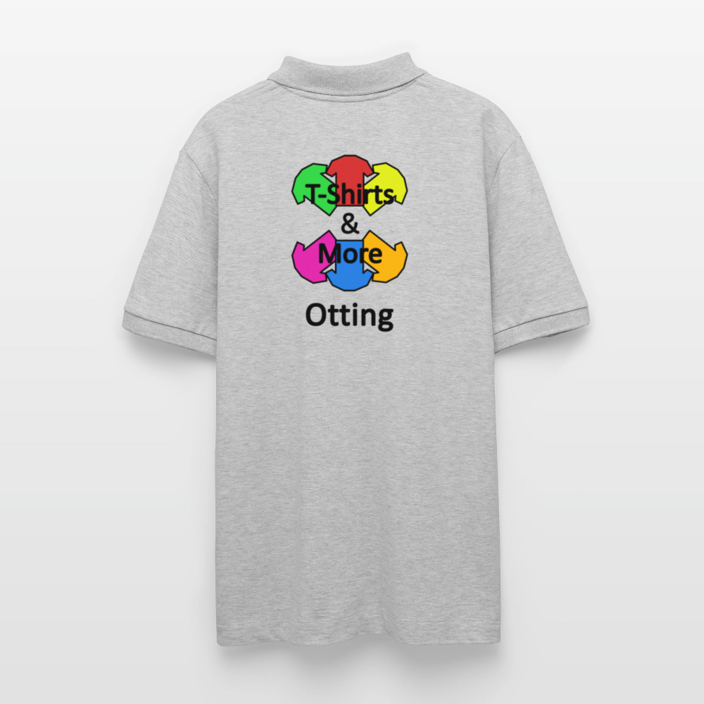 Unisex Bio-Poloshirt Mit Firmenlogo - Grau meliert