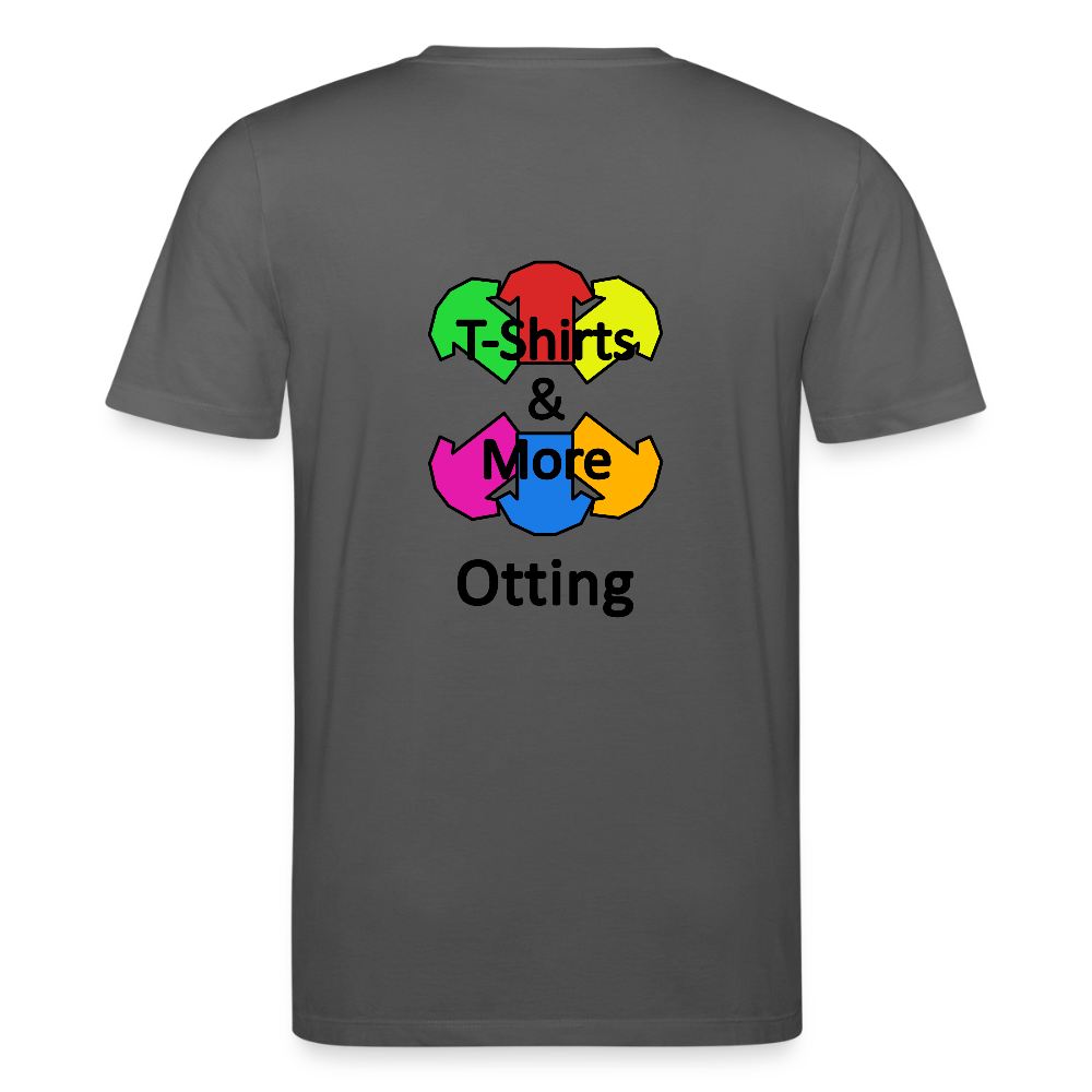 Männer Bio-T-Shirt Mit Firmenlogo - Anthrazit