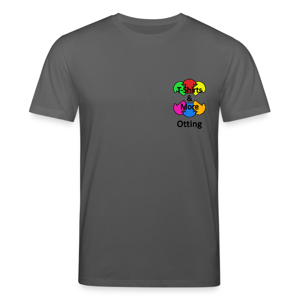 Männer Bio-T-Shirt Mit Firmenlogo - Anthrazit