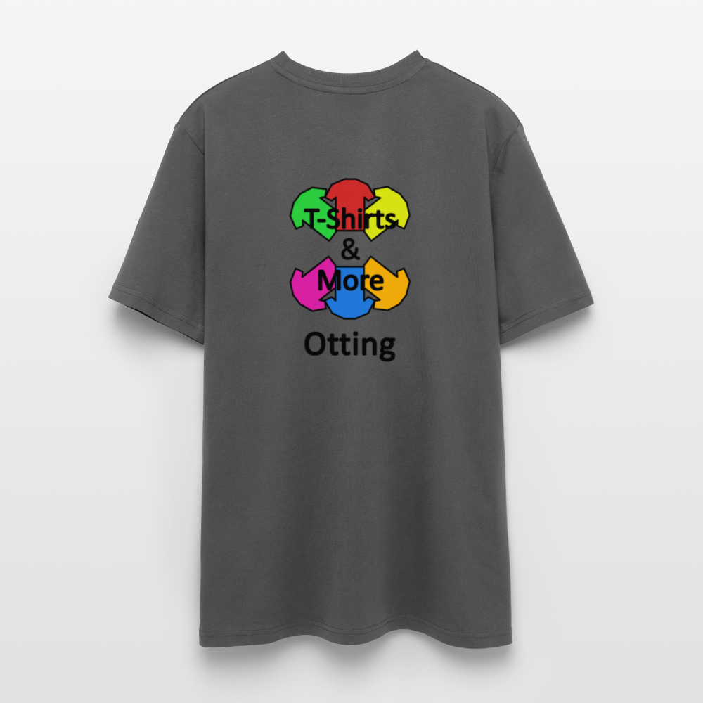 Männer Bio-T-Shirt Mit Firmenlogo - Anthrazit