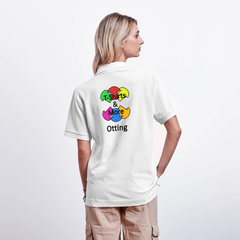 Unisex Bio-Poloshirt Mit Firmenlogo - Weiß