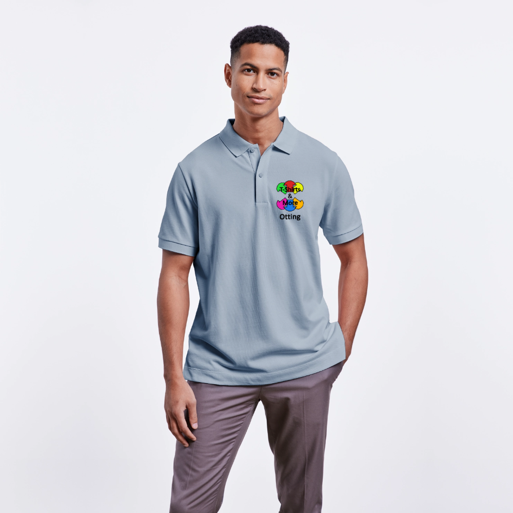 Unisex Bio-Poloshirt Mit Firmenlogo - sky Blue