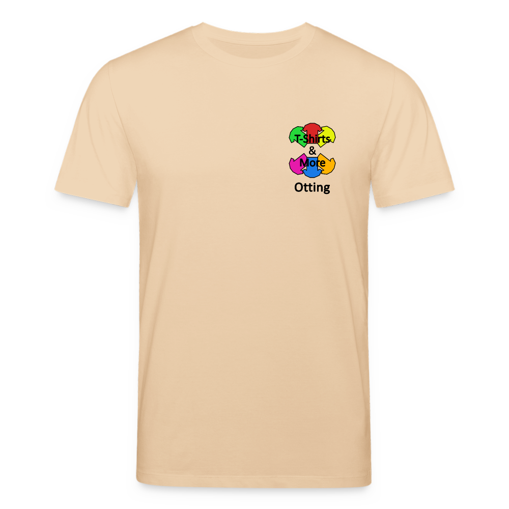 Männer Bio-T-Shirt Mit Firmenlogo - Beige