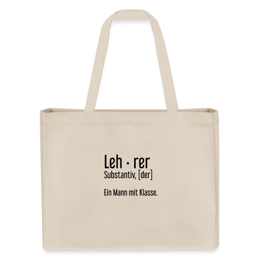 Ein Mann Mit Klasse Recycelter Shopping Bag - Naturweiß