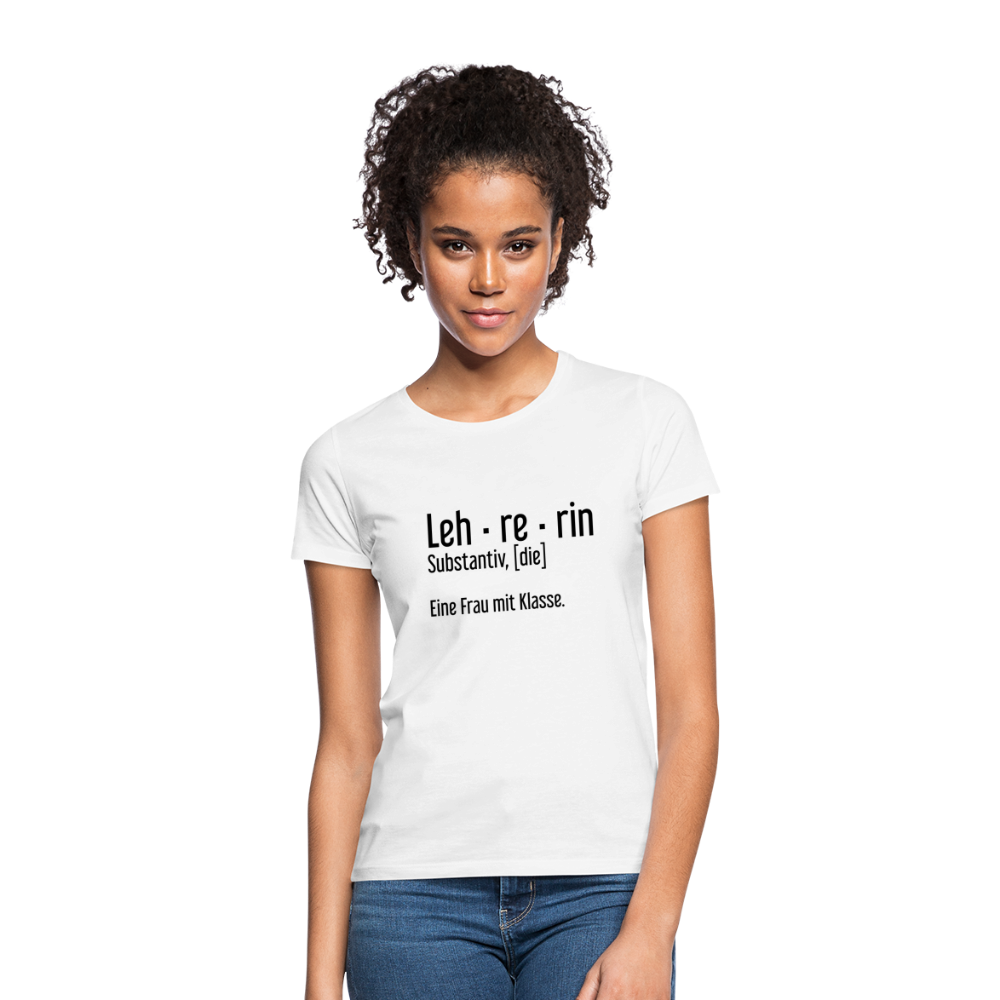 Eine Frau Mit Klasse T Shirt tshirtsundmehr