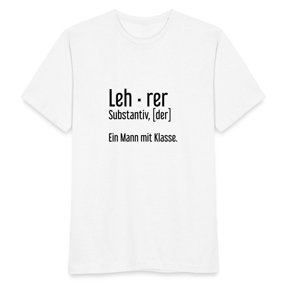 Ein Mann Mit Klasse T-Shirt - weiß