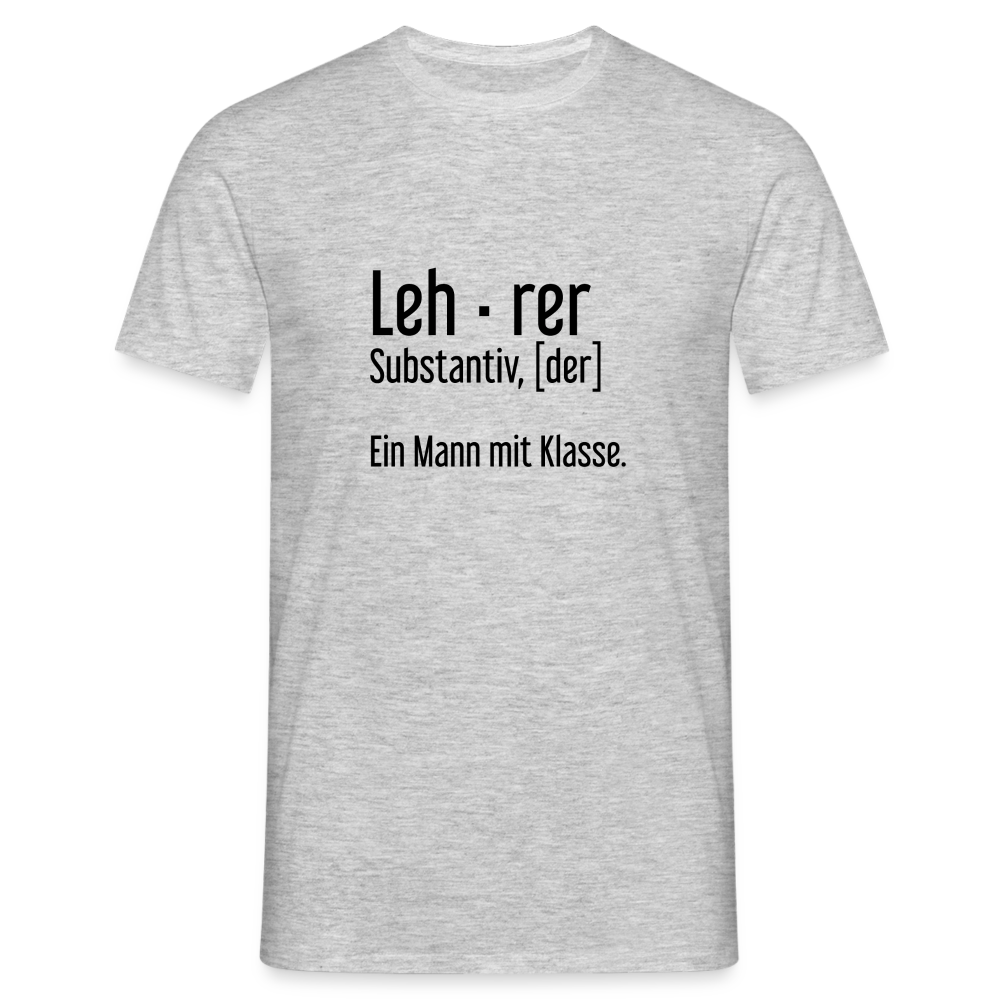 Ein Mann Mit Klasse T-Shirt - Grau meliert