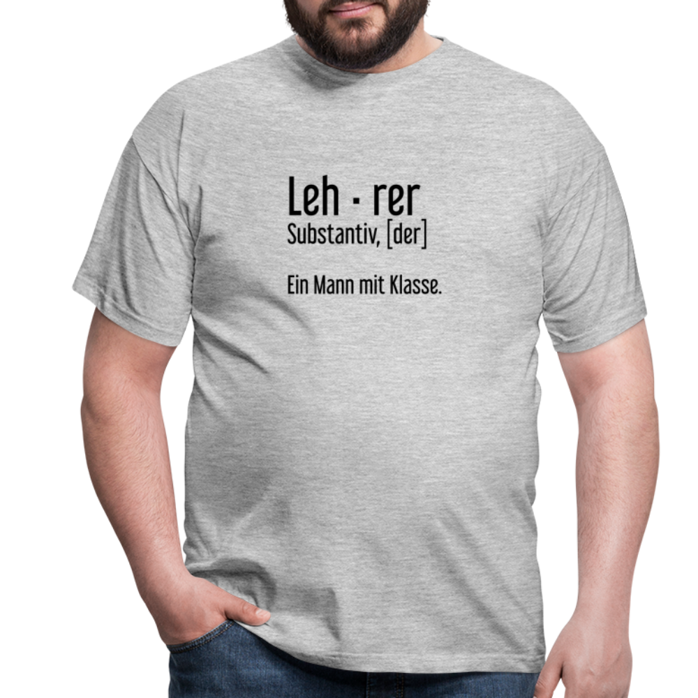 Ein Mann Mit Klasse T-Shirt - Grau meliert