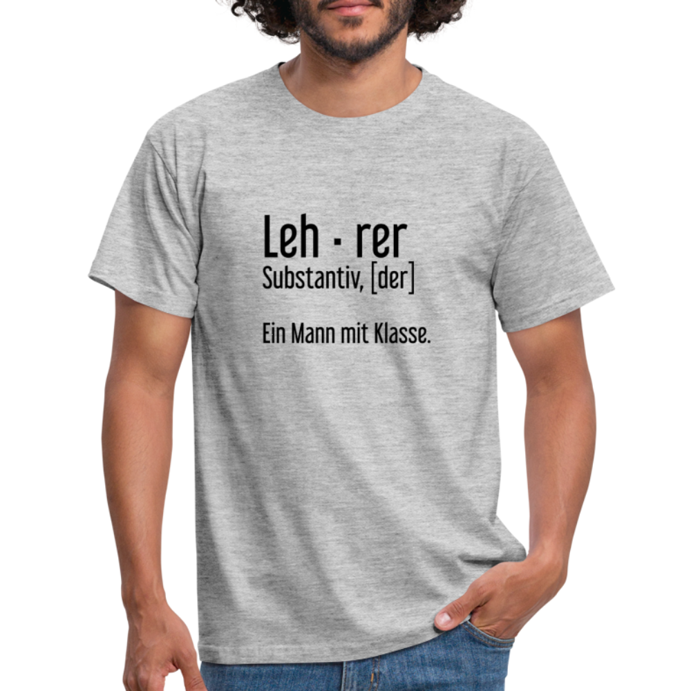 Ein Mann Mit Klasse T-Shirt - Grau meliert