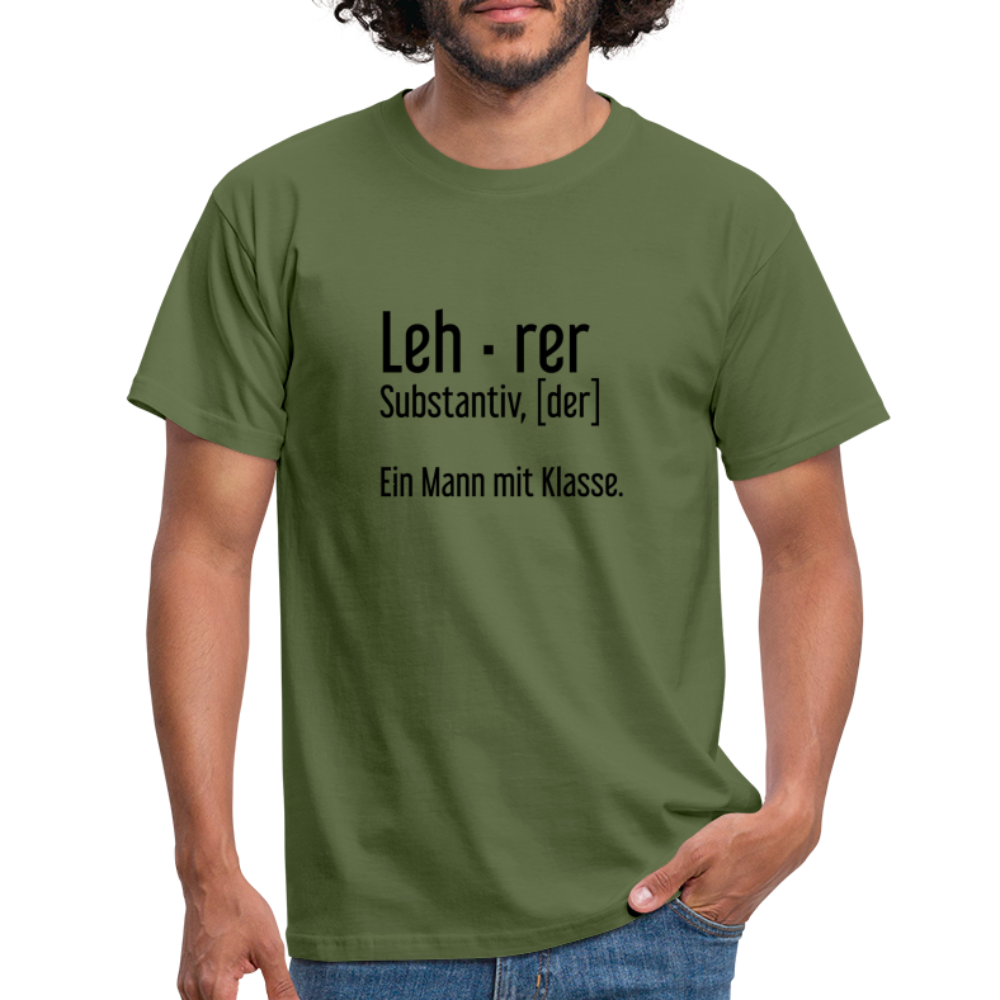 Ein Mann Mit Klasse T-Shirt - Militärgrün